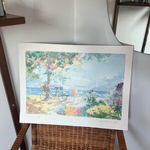 Scenic Bicycle and Beach Art Print